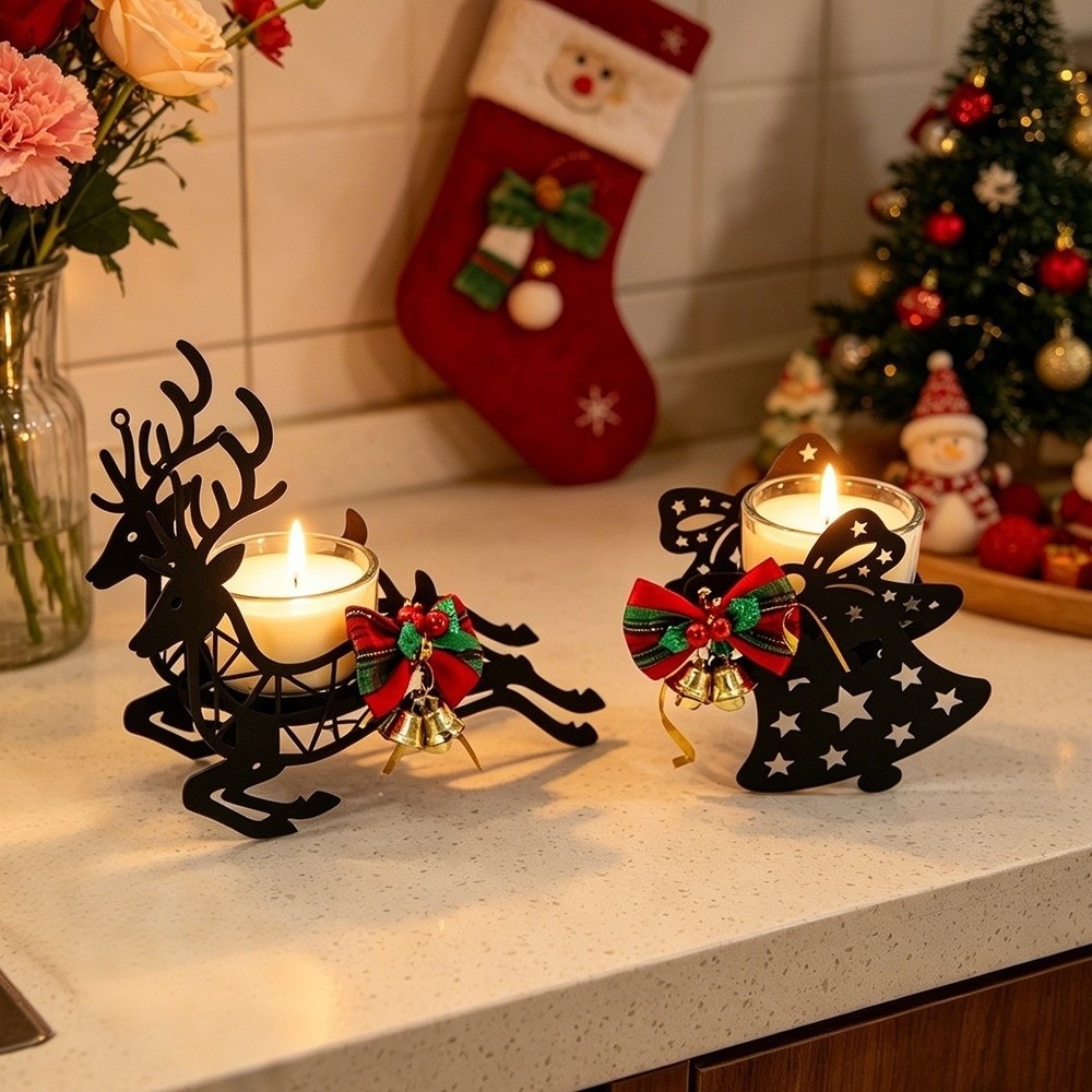 Elk Bugle Call - Suporte de Vela de Natal com