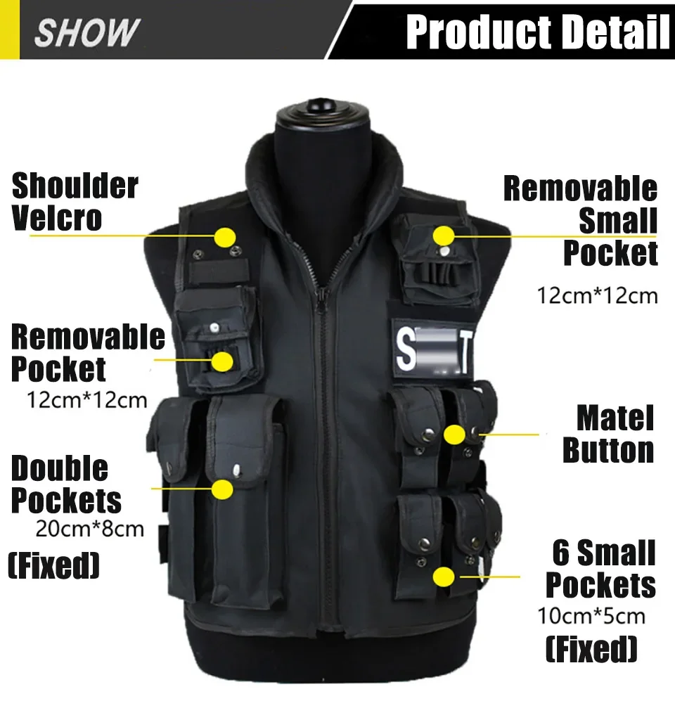 Hunting Outdoor Game - Multi Pockets Tactical Hunting Vest, Colete
