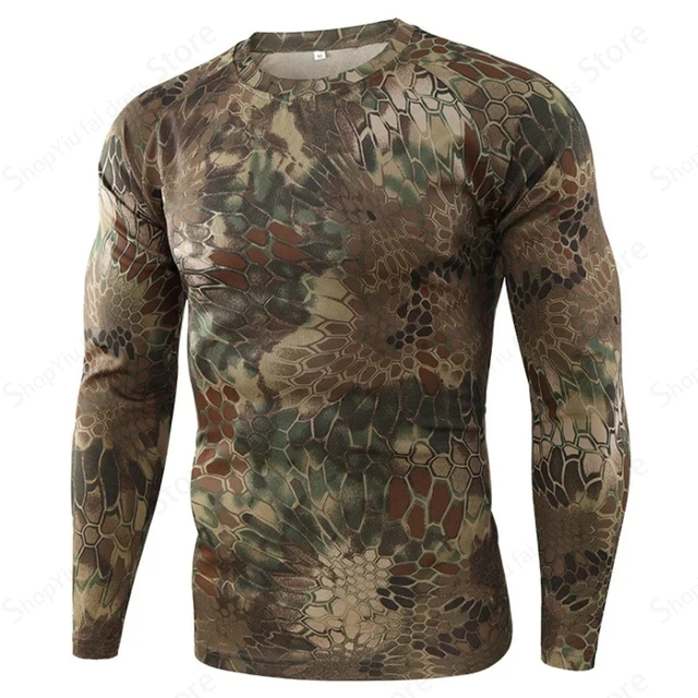 Camiseta masculina de manga co - Outdoor Hunting Prints avaliação e preço