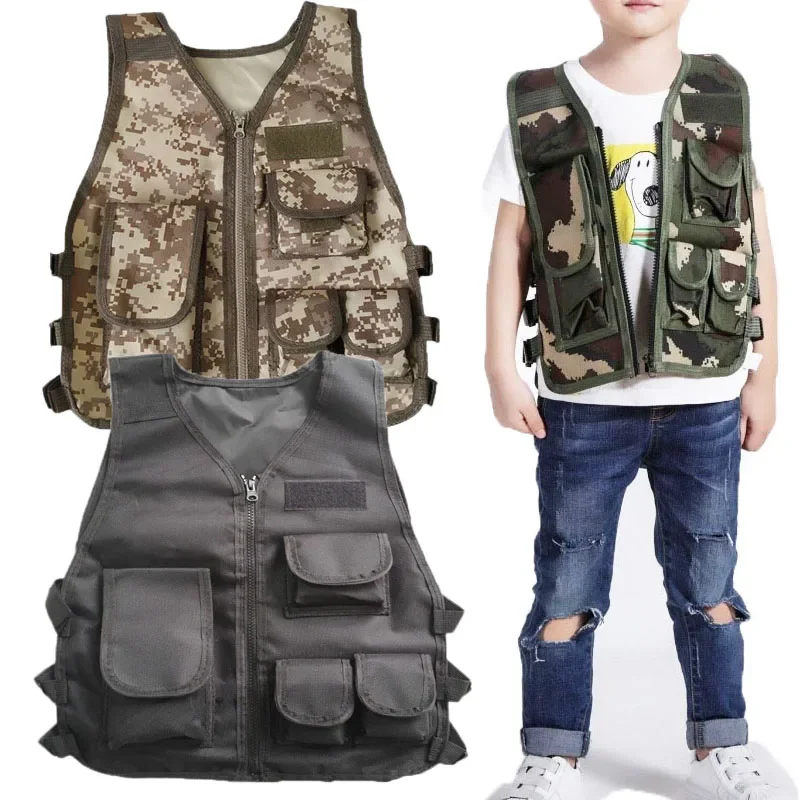 Colete Tático Infantil Camufla - Outdoor Hunting Games For Kids avaliação e preço